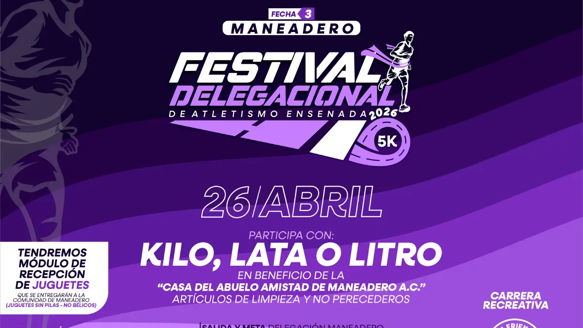 Anuncia alcaldesa Claudia Agatón carrera atlética en Maneadero
