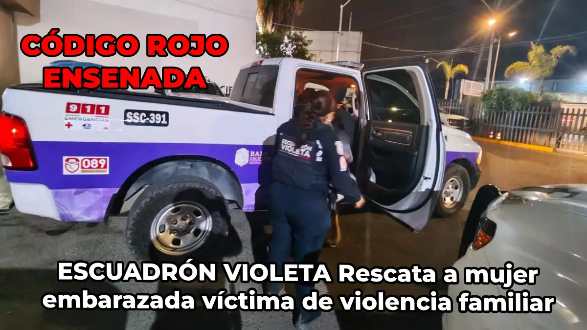 ESCUADRÓN VIOLETA Rescata a mujer embarazada víctima de violencia familiar